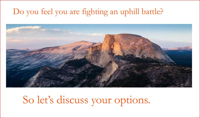 Uphill battle