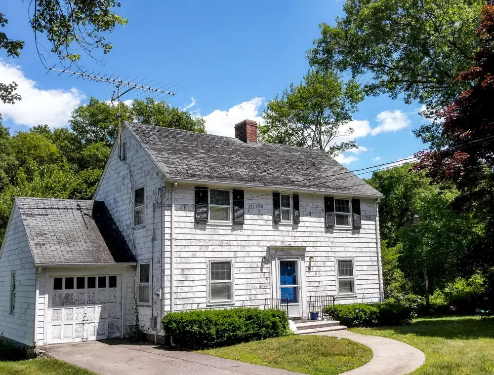 A fixer upper house in need of some repair and paint