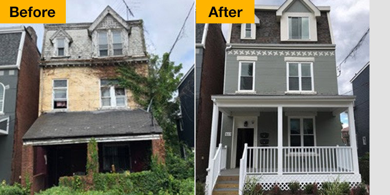 before and after photo of home exterior 1