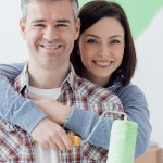 Being A Landlord | couple painting green