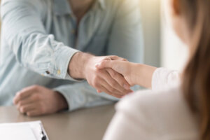 Handing Over Keys to New Property Owner