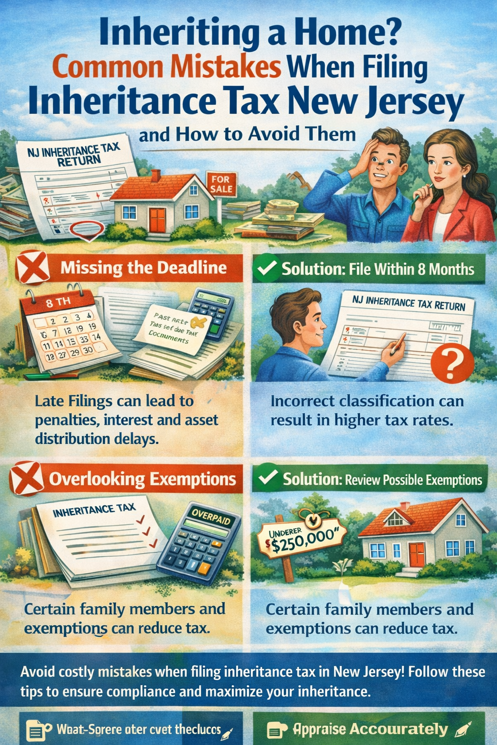 Inheriting a Home? Common Mistakes When Filing Inheritance Tax New Jersey and How to Avoid Them