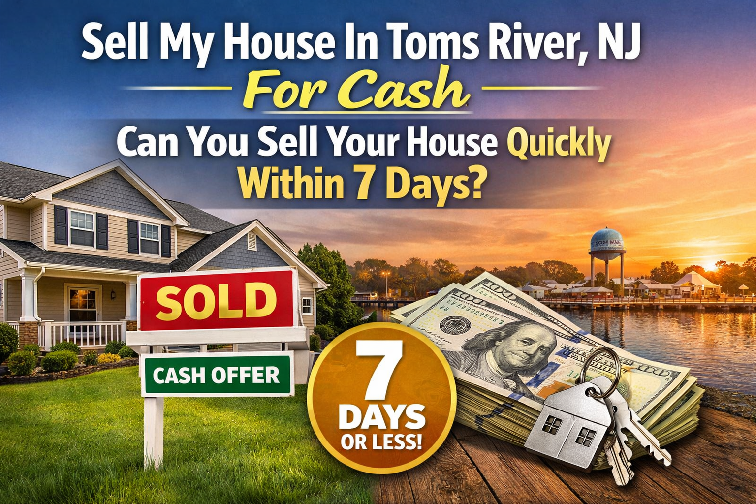 Sell My House In Toms River, NJ For Cash – Can You Sell Your House Quickly Within 7 Days?