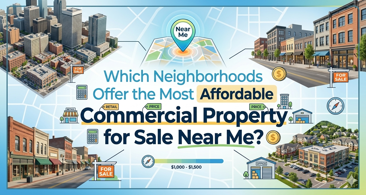 Which Neighborhoods Offer the Most Affordable Commercial Property for Sale Near Me?
