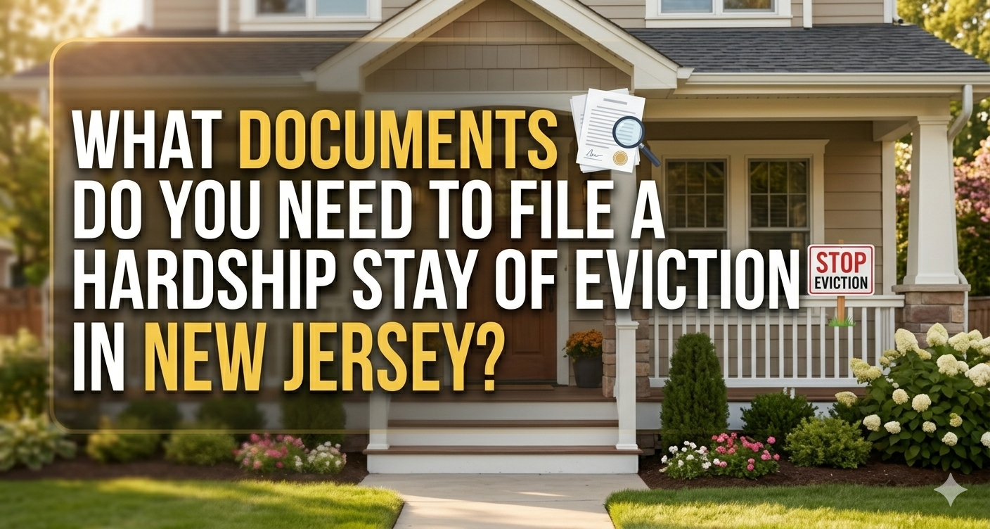 What Documents Do You Need to File a Hardship Stay of Eviction in New Jersey?