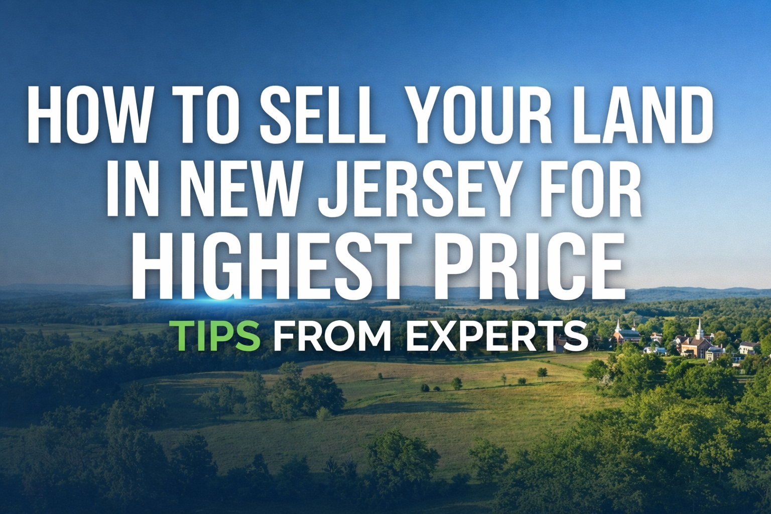 How to Sell Your Land in New Jersey for the Highest Price – Tips from Experts