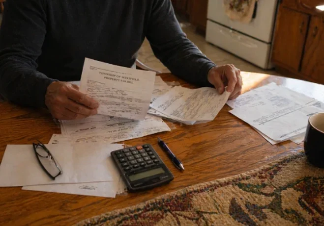 The property tax burden is not symmetric