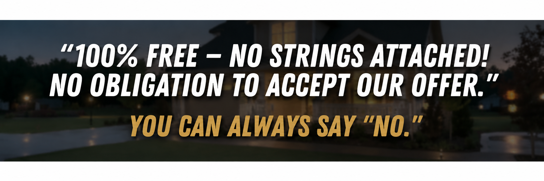 you can always say no