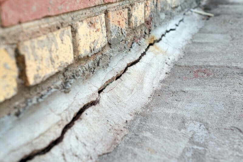 foundation damage on a house