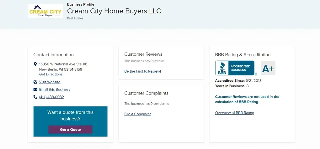 Cream City Home Buyers - BBB Accredited Business