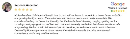 Rebecca Anderson - Google Review