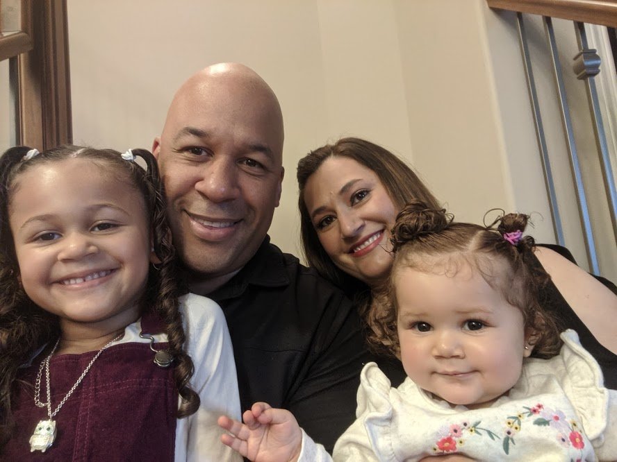Drew Allum and his family