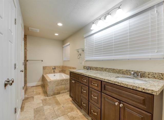 Master bathroom of a rent to own home in Holladay Utah