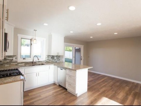 Kitchen of the home with seller financing Kaysville UT