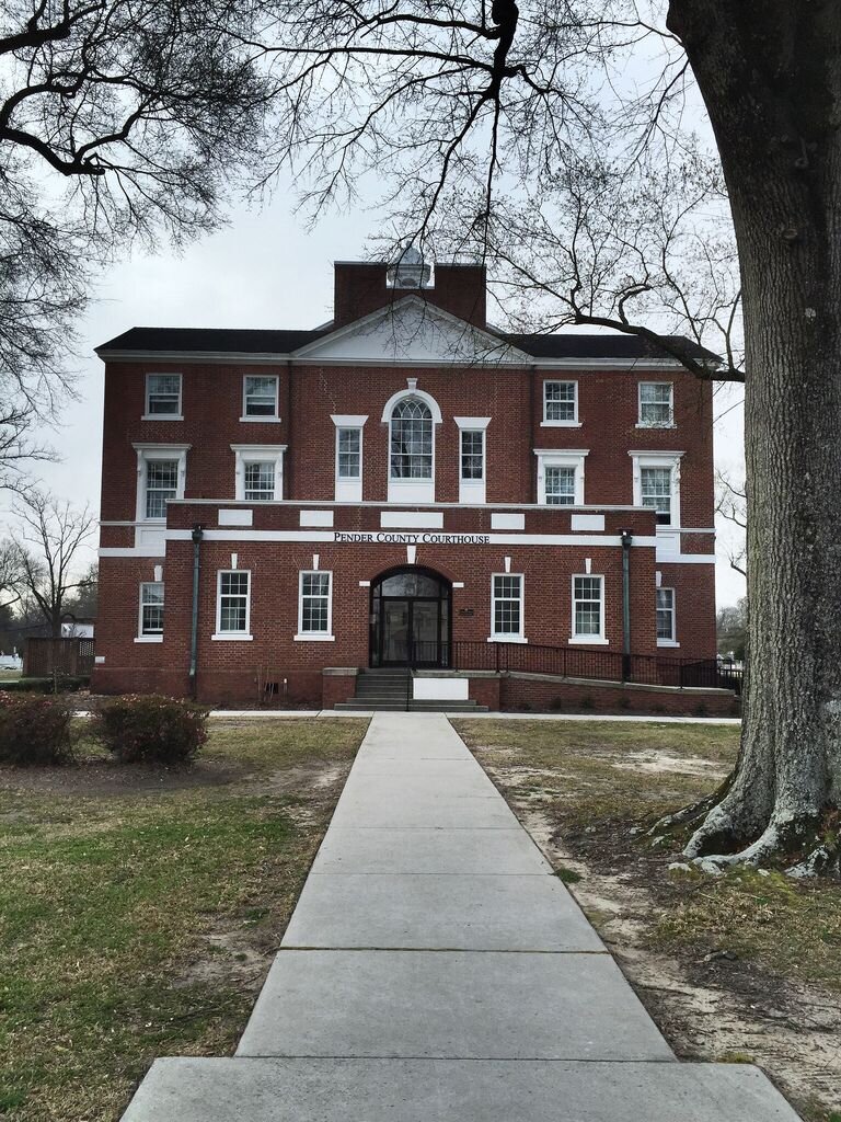 Historic Pender County Courthouse in Burgaw, North Carolina