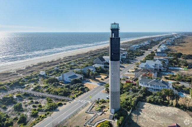 Oak Island Lighthouse near Oak Island North Carolina