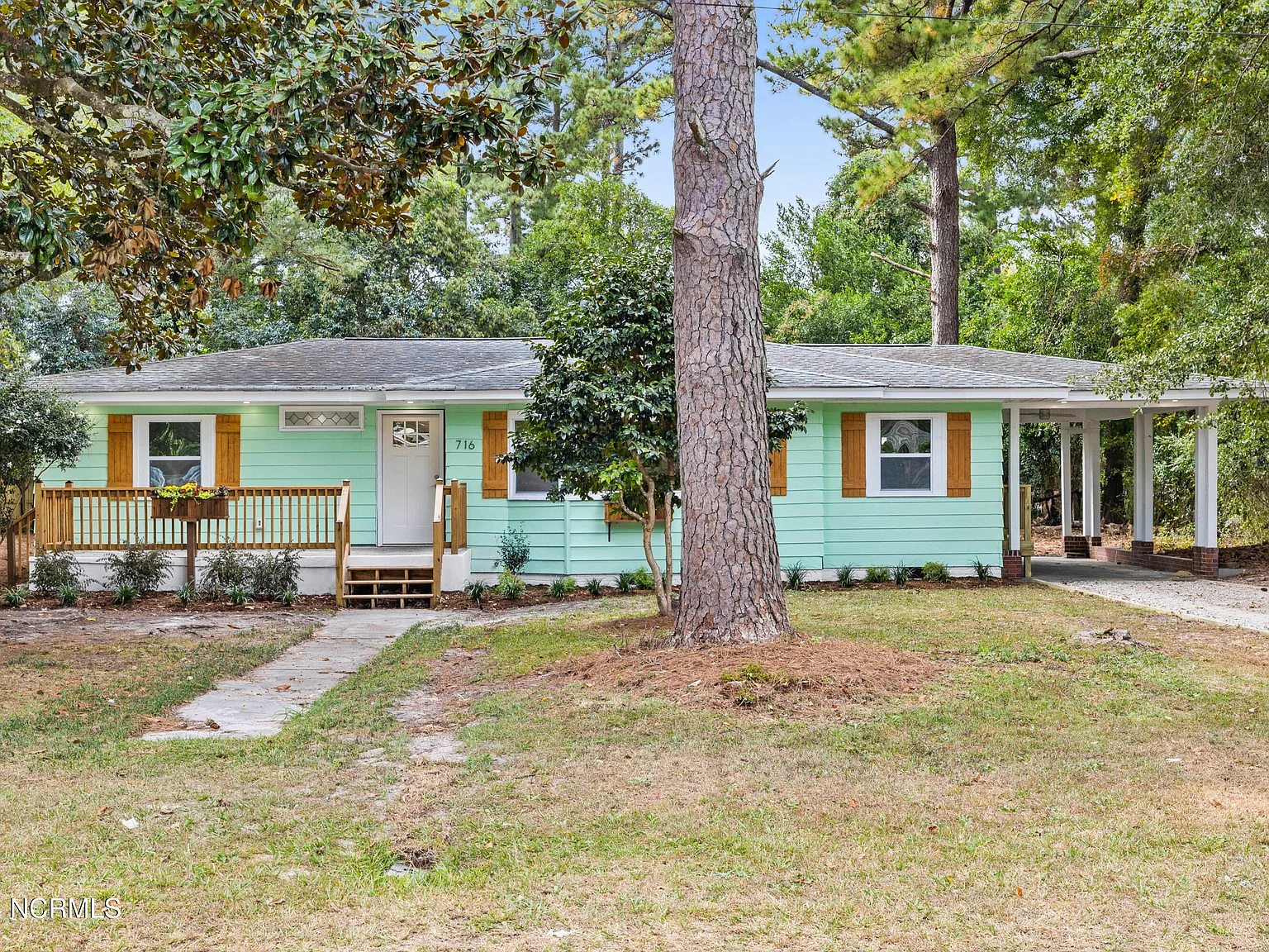 Renovated Devon Park house exterior in Wilmington NC