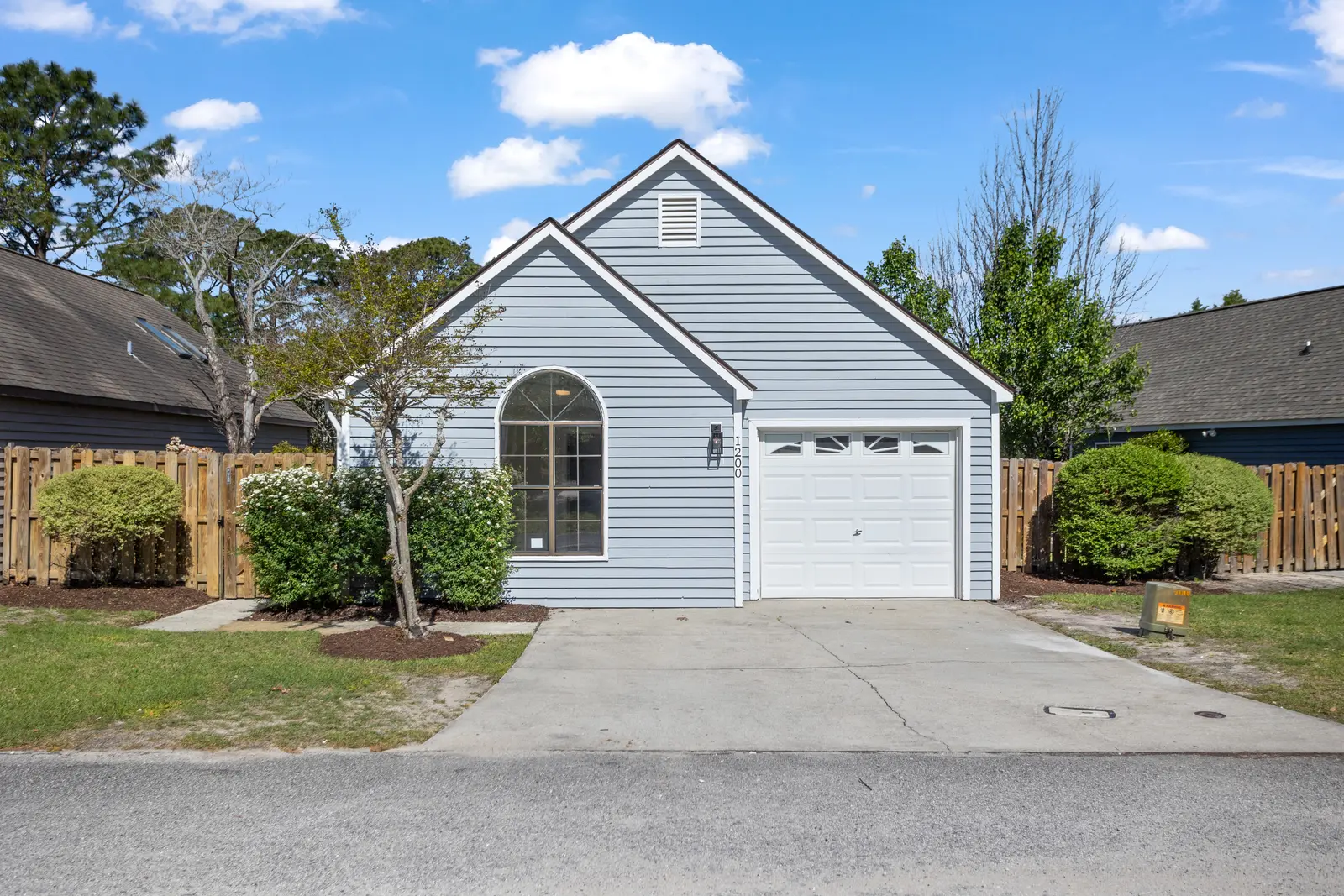 Renovated exterior of the flood-damaged Wilmington home after repairs