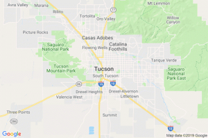 Map of Tucson Arizona