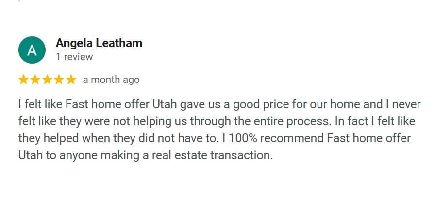 Fast Home Offer Utah Reviews
