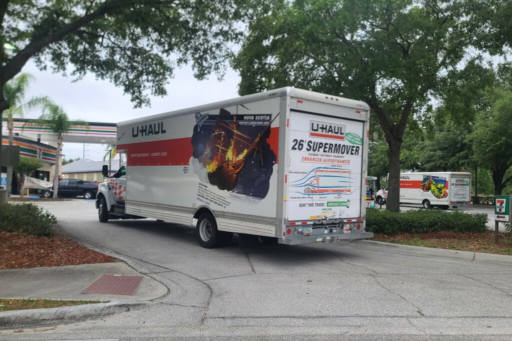 U-Haul truck representing a move to sell a house quickly in – we buy houses fast in .