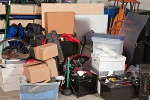 sell a house with tenants in New Orleans-messy garage