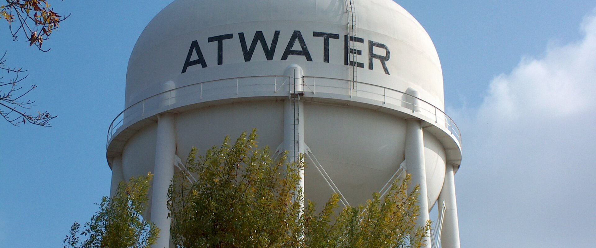 Atwater City Water tower in California