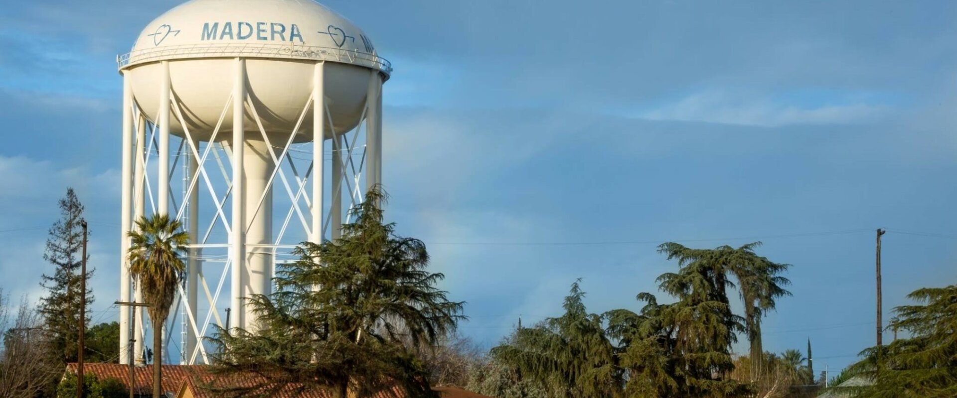 Madera water tower in California