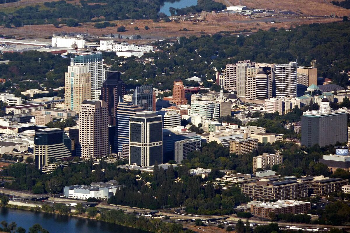 Aerial View of Sacramento California