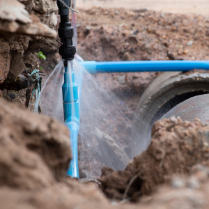 Broken Water Main in Texas Texas