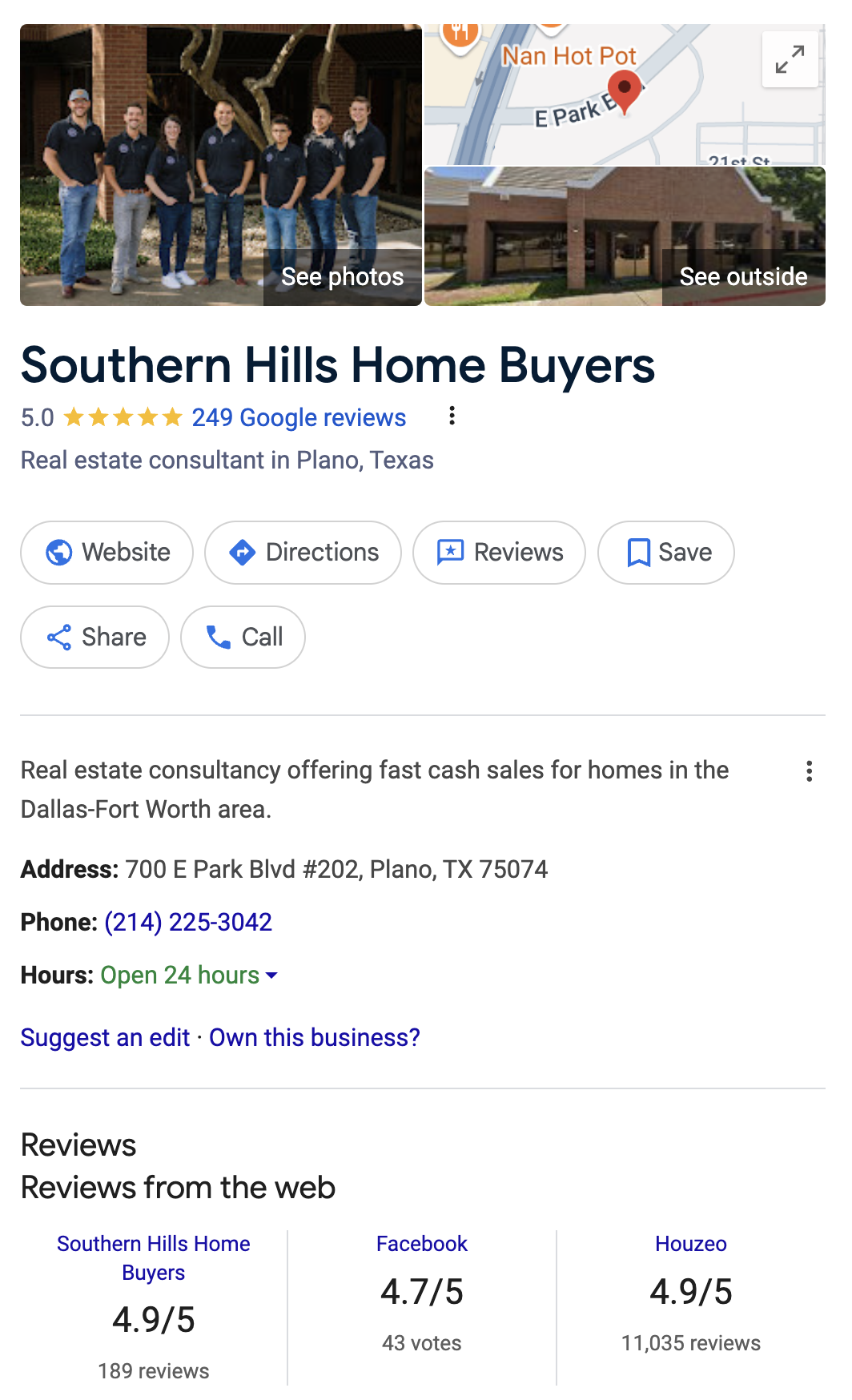 Southern Hills Home Buyers Local Business