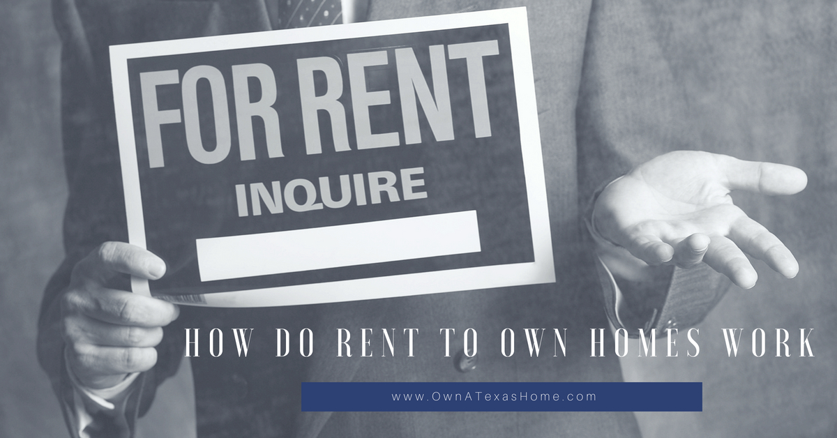 How Do Rent To Own Homes Work In Dallas Fort Worth?