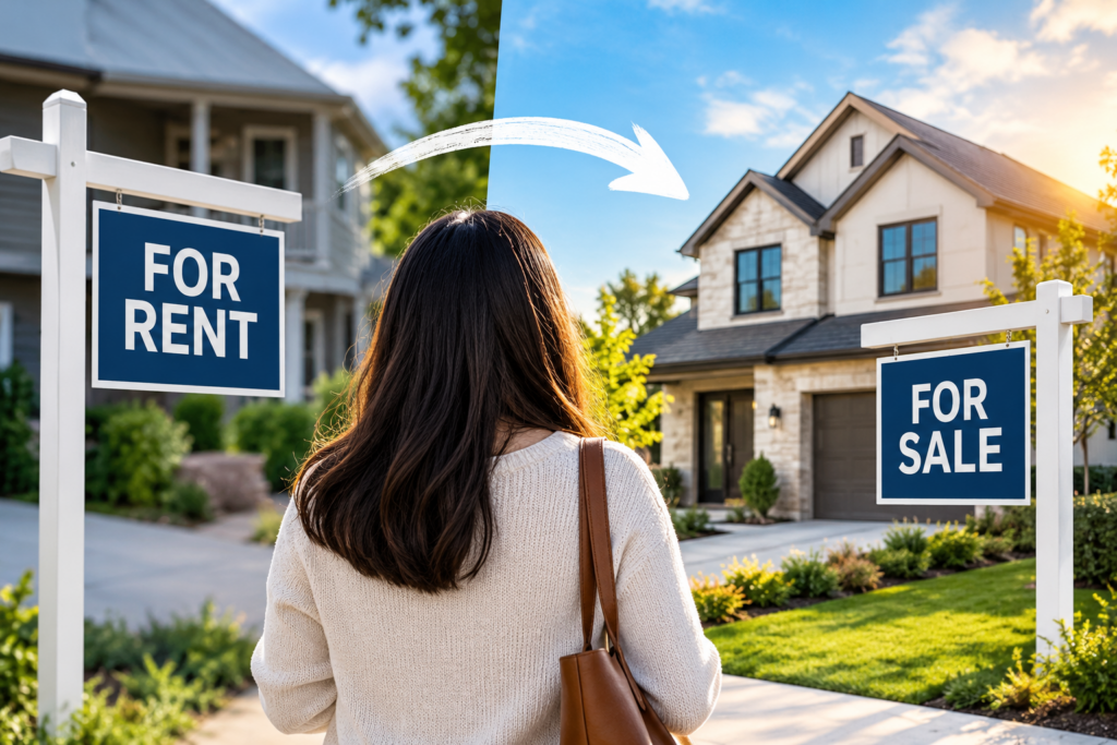 renting before buying a home in North Texas