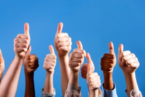 thumbs up happy customers testimonials