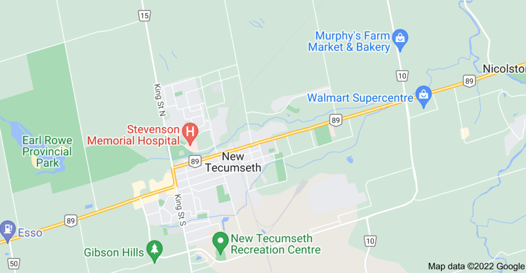 Alliston, Ontario map