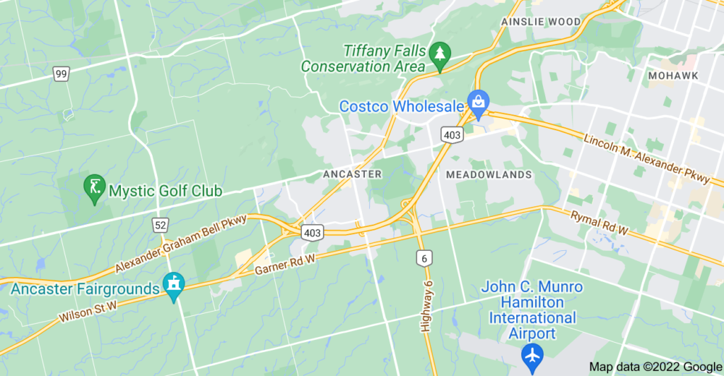 Ancaster, Ontario map