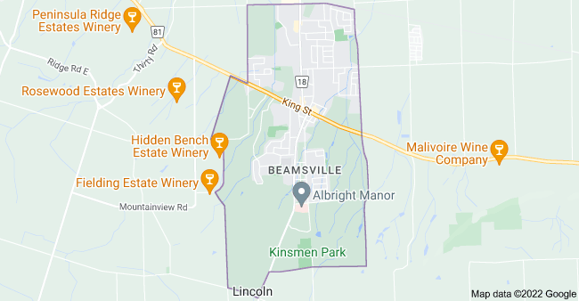 Beamsville, Ontario map