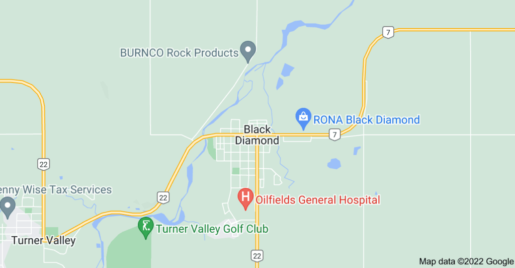 Black Diamond, Alberta map