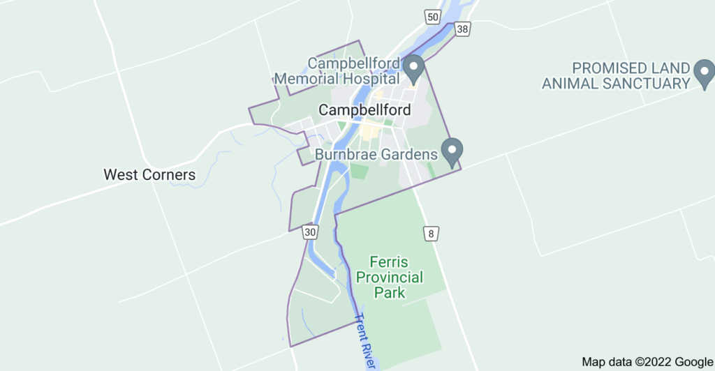 Campbellford, Ontario map