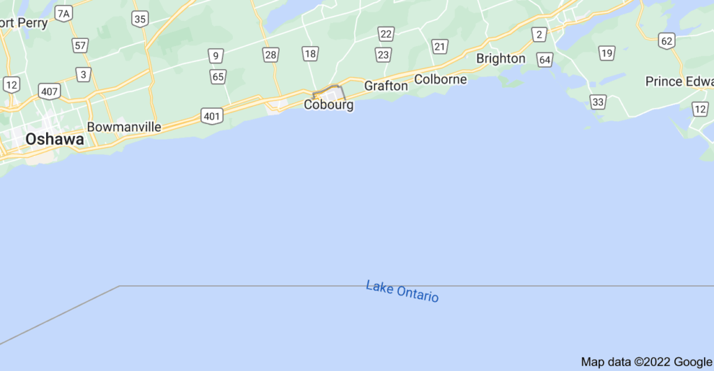Cobourg, Ontario map