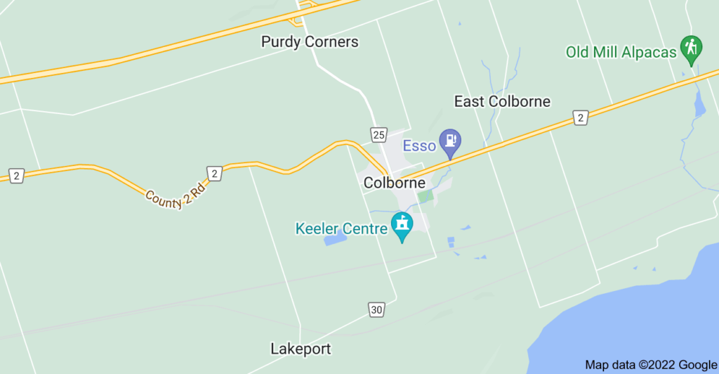 Colborne, Ontario map