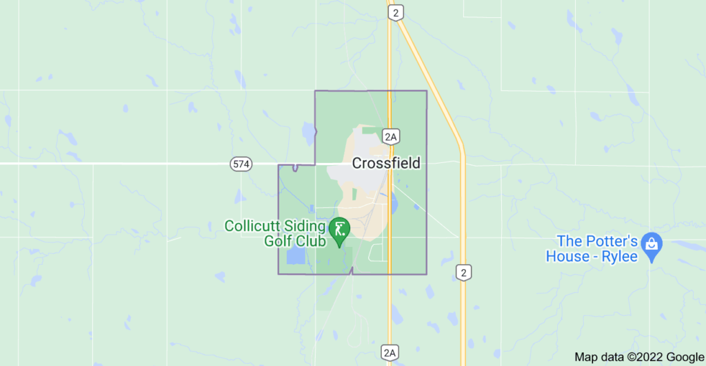 Crossfield, Alberta map