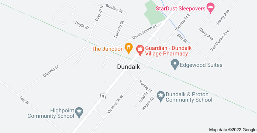 Dundalk, Ontario map