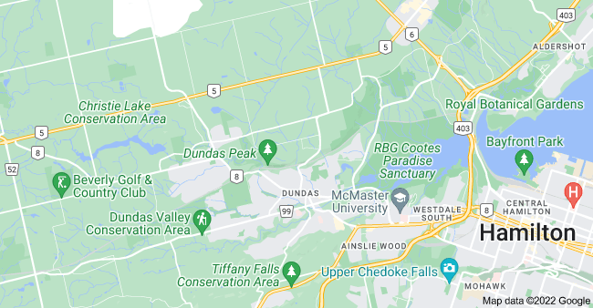 Dundas, Ontario map
