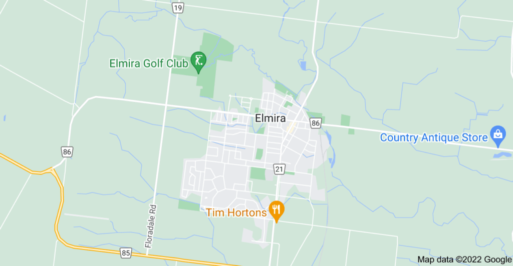 Elmira, Ontario map