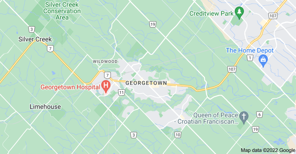 Georgetown, Ontario map