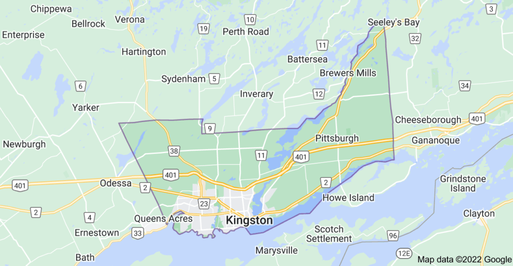 Kingston, Ontario map