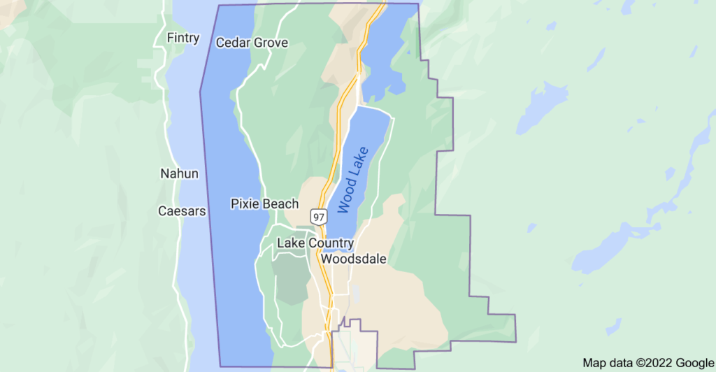 Lake County, British Columbia map