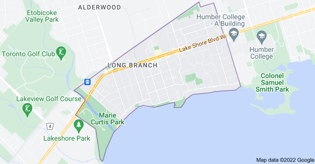 Long Branch, Ontario map