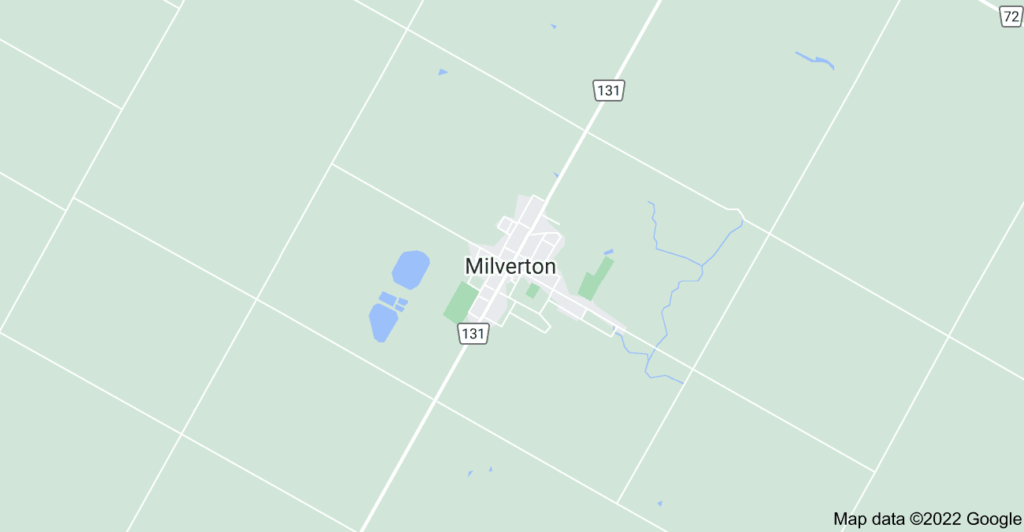 Milverton, Ontario map